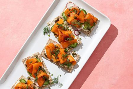 شرائح الجزر Smørrebrød