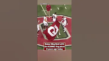 [ZH] 贝克·梅菲尔德 (Baker Mayfield) 的标志性旗帜工厂是 8 年前的今天