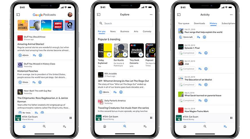 Google Podcasts app lands on iOS for the first time