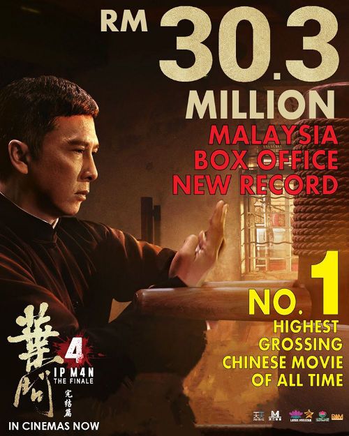  This being Donnie Yen's final reprisal of the titular kung fu master could be one of the contributing factors to the success of "Ip Man 4: The Finale".