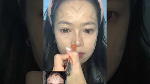 Contouring method...#Sharing of makeup tips#Beginner s Makeup Tutorial#Contouring tutorial