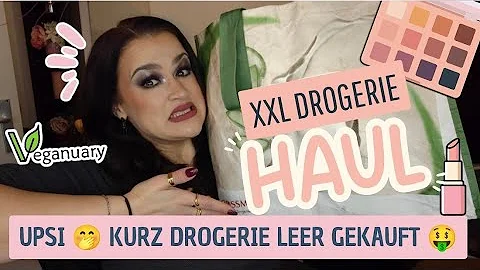 DROGERIE LEER 🫣 XXL Drogerie HAUL mit MAKEUP 💄 NEUHEITEN 🆕 Veganuary & MEHR | Kontrajunkie