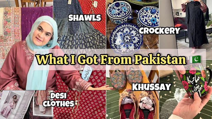 Shopping Haul From Pakistan 🇵🇰 | Shawls , Desi Clothes and Crockery 🛍️ 