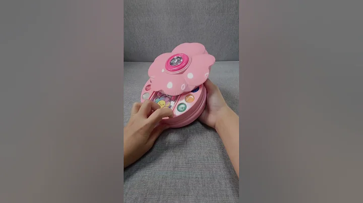 对时尚美容化妆套装的拆箱和回顾感到满意#makeup #toys - Chinese