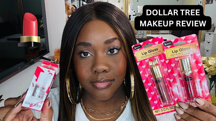 DOLLAR TREE MAKEUP REVIEW BE MY WATER TINT/ LIP GLOSS REVIEW #dollartree #makeup 