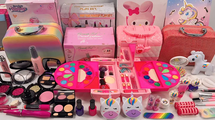13 Minutes Satisfying with Unboxing Pink Cute Unicorn and Cool Makeup Toys, Tosy Review, ASMR 