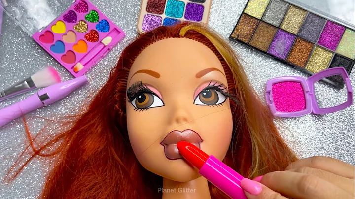 ASMR Satisfying with Unboxing & Review Mannequin Makeup Pink Lipstick Skincare Sounds Video Fast