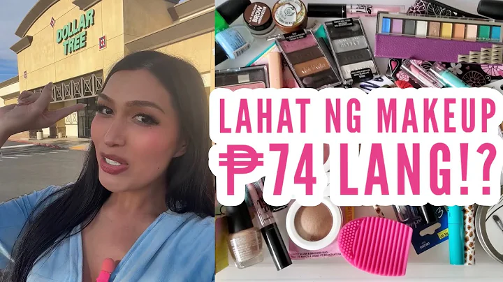SHOP AND TRY DOLLAR TREE MAKEUP WITY ME SA AMERIKA!! 🇺🇸 
