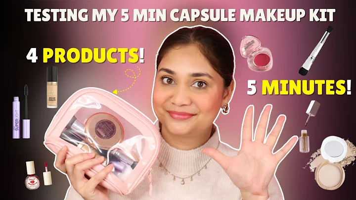 Can I really do my Makeup in 5 MINUTES?? Testing my Capsule Makeup Kit🤔
