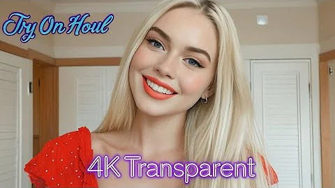 تجربة ملابس شفافة بدقة 4K | أزياء خريفية ناعمة وأنيقة