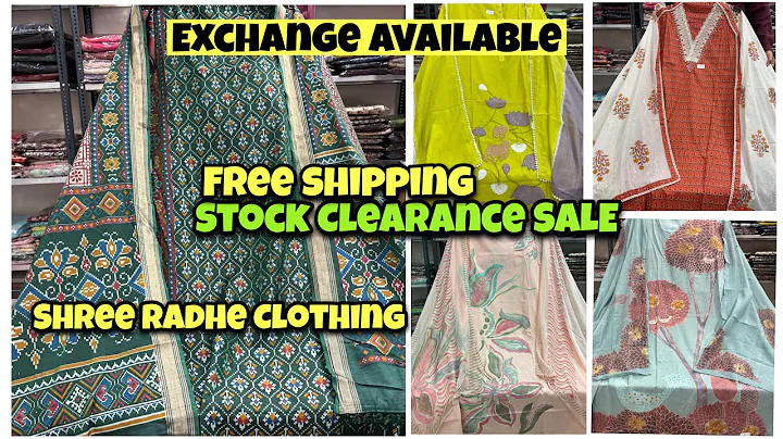 Stock Clearance Sale On Branded Suits in Cotton, Maheshwari, Rajkoti | Shwetadhiraj