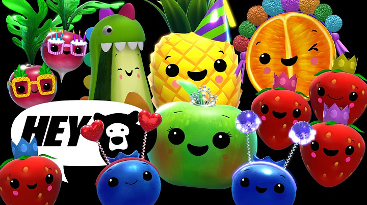 Hey Bear Sensory - Dancing Fruit and Veggies Dance Party! - Live Stream!