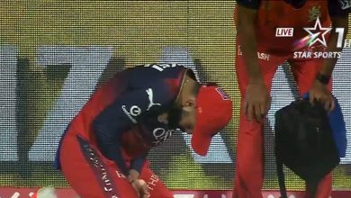 Kohli’s finger injury, Inzard became an injur while catching a catch during the IPL match