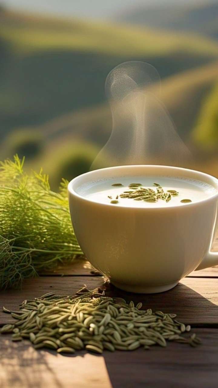 What happens by drinking fennel in milk?