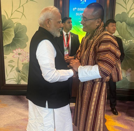 PM Modi meets Bhutan -Prime Minister Tobe in Thailand, discussion on bilateral collaboration