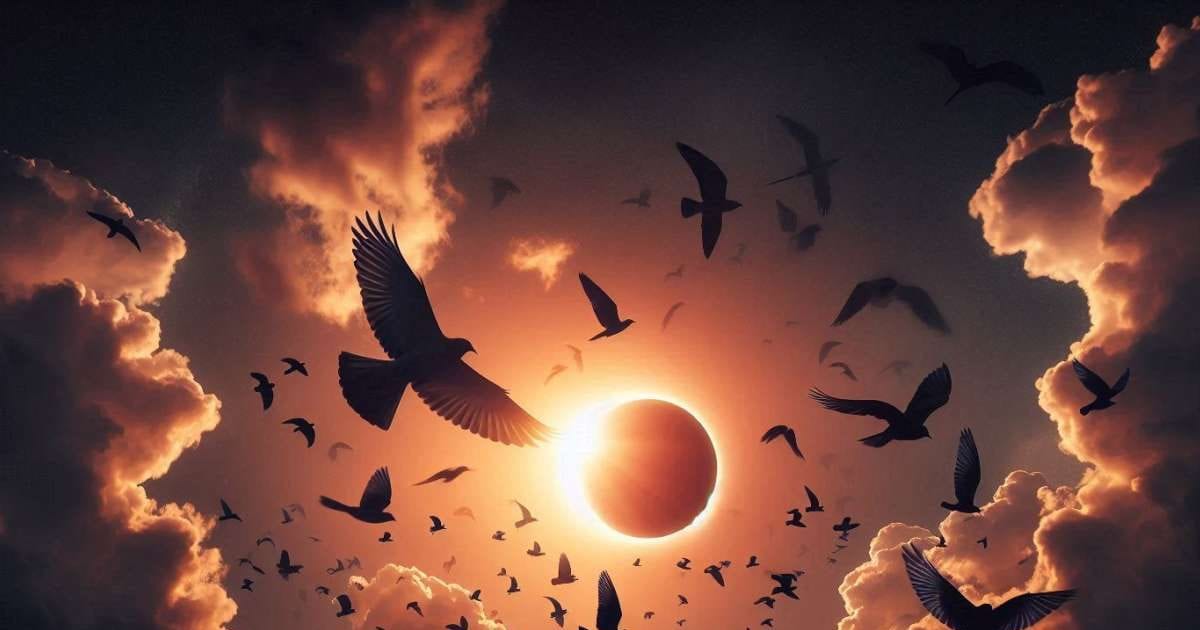 The voice of the missing birds at the time of the solar eclipse! Funny behavior; Scientist also surprised