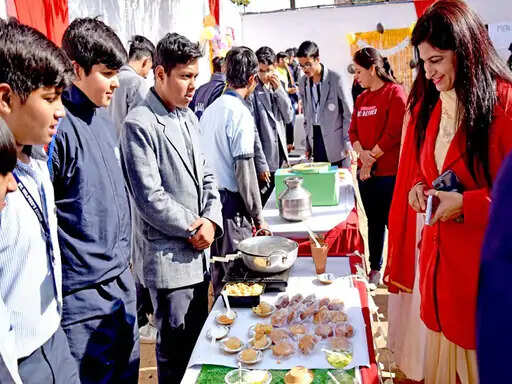 Jaipur children made a Christmas program with song and music, students have Carol songs at St. Wilfred school sang, given gifts to students