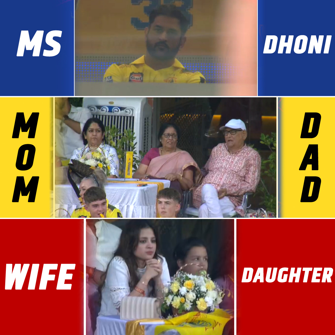 MS Dhoni Family #msdhoni #cskvsdc #family #momdad #wife #daughter… – ryan