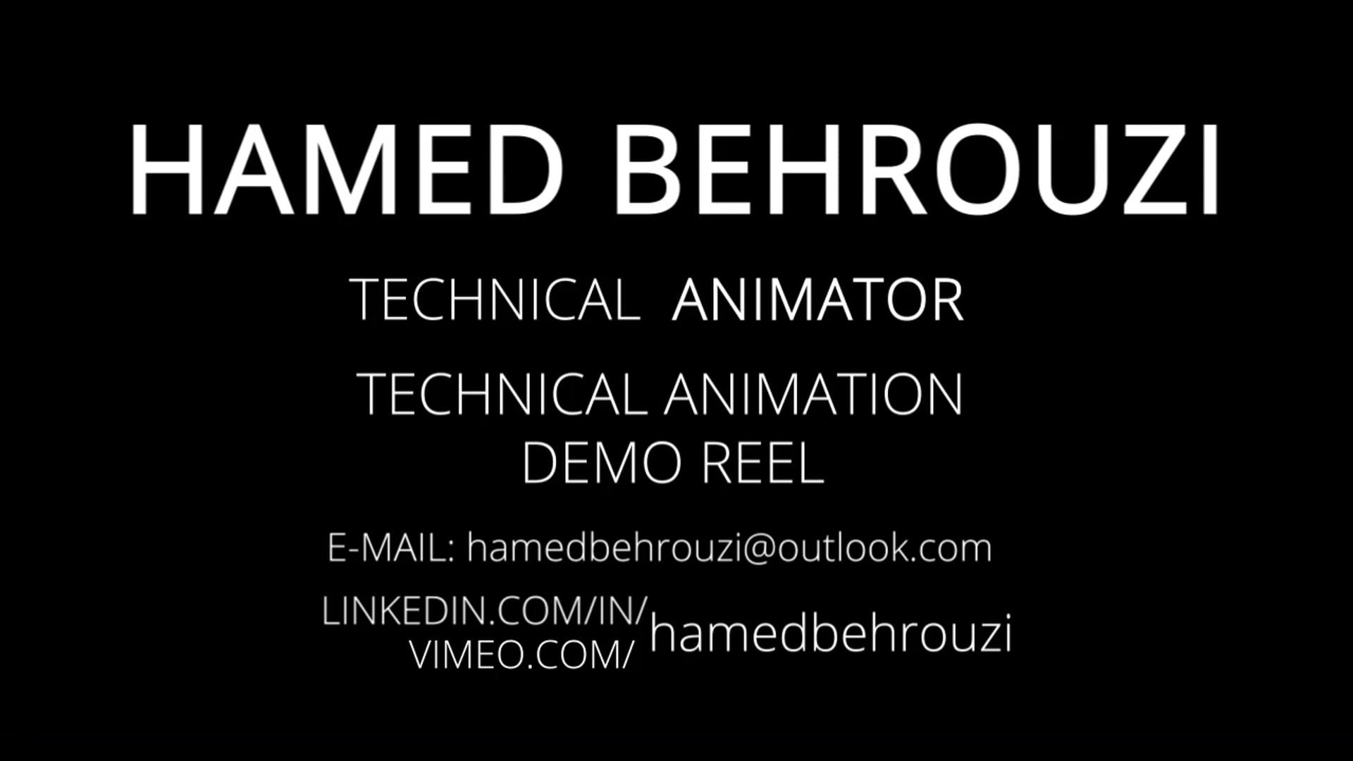 Hamed Behrouzi-Technical Animation-Demo Reel 2023 – ryan