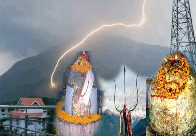 Lightning falls on the temple in this temple and then there is such a miracle that science cannot even understand mythology in the video
