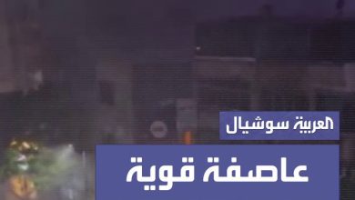مشاهد متداولة لعاصفة قوية ضربت مدينة الإسكندرية المصرية