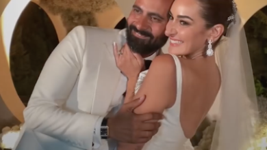 في مفاجأة أسعدت جمهورها.. احتفلت النجمة #أمينة_خليل بزفافها على المصور أحمد زعتر بعد فترة…