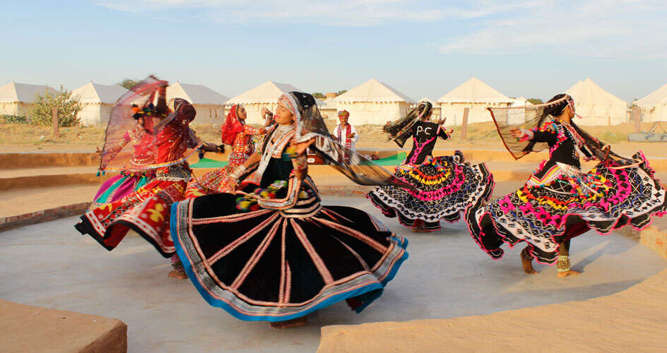 Thar -Desert is hidden in the shot of the desert
