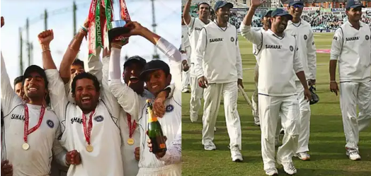 17 years ago, when India won the test series in England, these 3 Indians showed the rights on the British