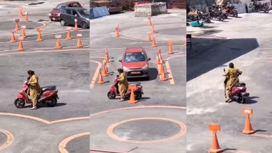 If you see the style of running aunt, the entire RTO office, viral video, you will also be forced to laugh and laugh