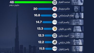 Infarga: Mohamed Al -Abbar leads the heads of the highest paid businesses in the Emirates
