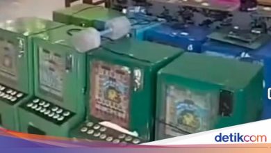 Splashy Former Primary School Building in Langkat Northern Sumatra is a warehouse of dozens of gambling machines