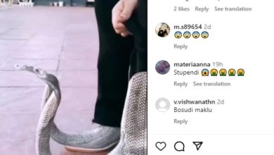 This girl wore such strange shoes, suddenly see and scream someone