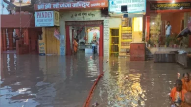 Floods in Varanasi: Ganga water in Kashi walked in the direction of the city, water filled in areas with reversal flow – water from ganga flowed to the city due to reverse flow water, filled the low lie in Varanasi