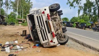Lakhimpur News: Mini -Bus, which was overturned from Nepal to Shimla in Lakhimpur, 14 injured; Three people conditioned critically – Lakhimpur Khiri News bus accident injured 14 Nepali citizens
