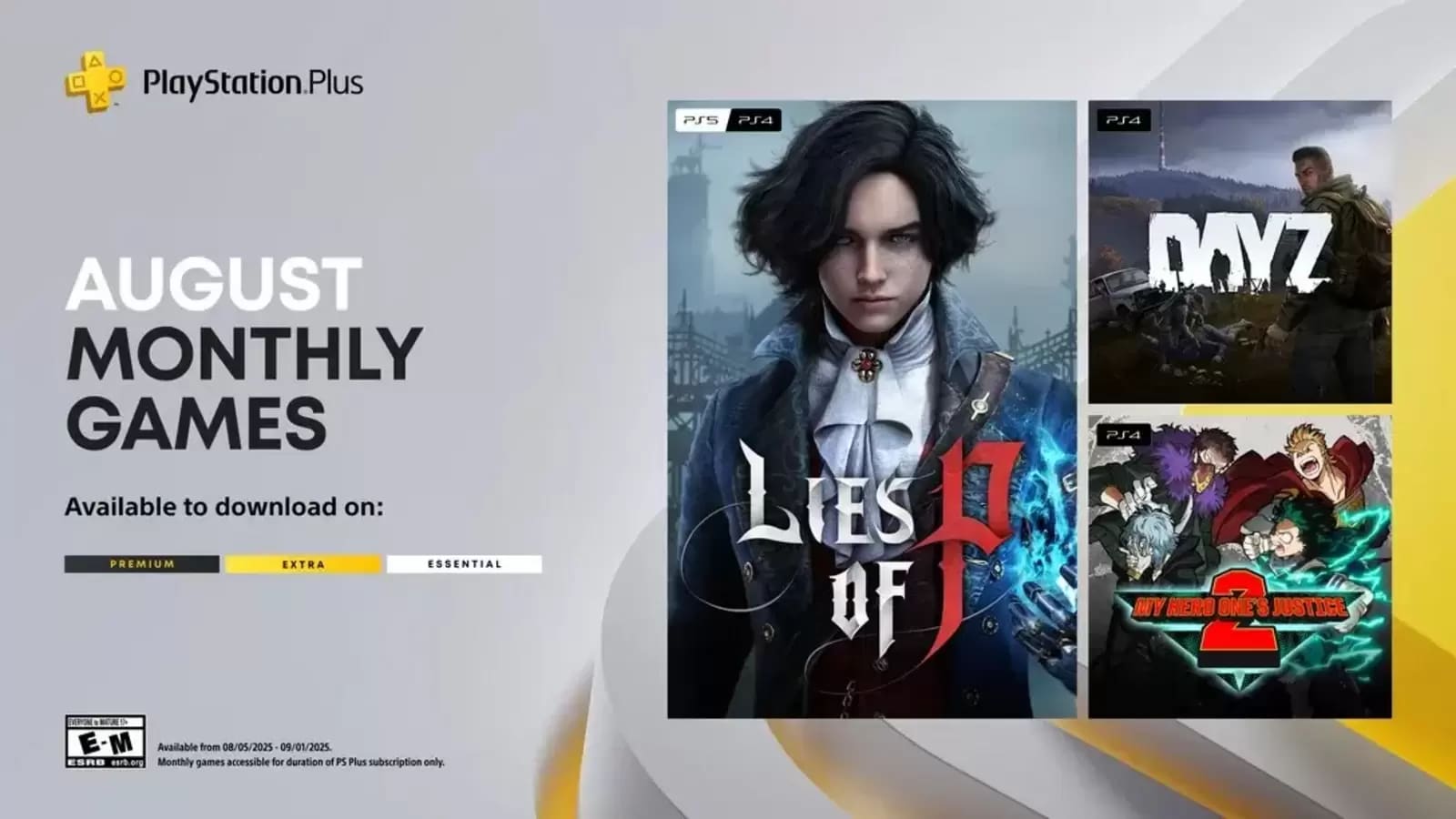 PlayStation Plus Reveals August 2025 Line-up: Lies of P, Dayz, and My Hero One’s Justice 2 | Mint