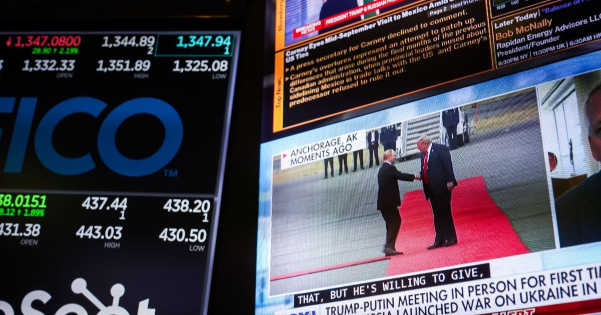 US stocks fall from record levels amid different economic data