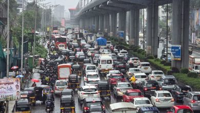 Massive traffic jam on Western Express Highway amid heavy rain in Mumbai, roads in Andheri flooded