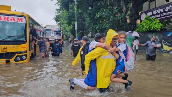 Mumbai Rain: Storm wind in normal life; Train services hit, roads flooded – see photos