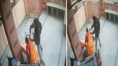 Robbers wander in Jaipur, see in CCTV footage, see the chain of an elderly woman in a broad daylight