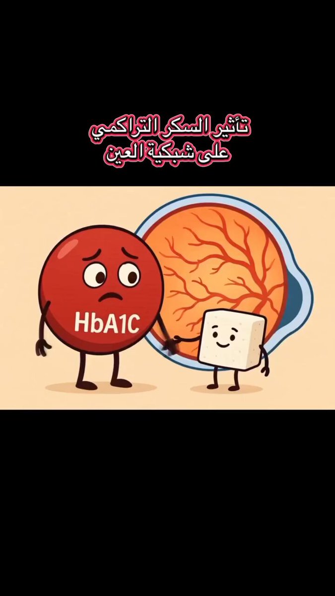 تأثير السكر التراكمي على شبكية العين
