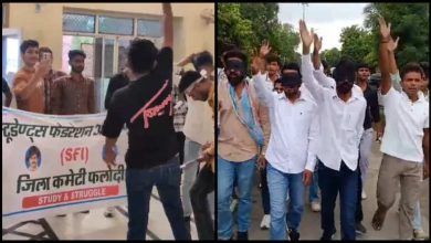 Movement reinforced as a result of the restoration of the election election in Rajasthan, which increases the resentment among students
