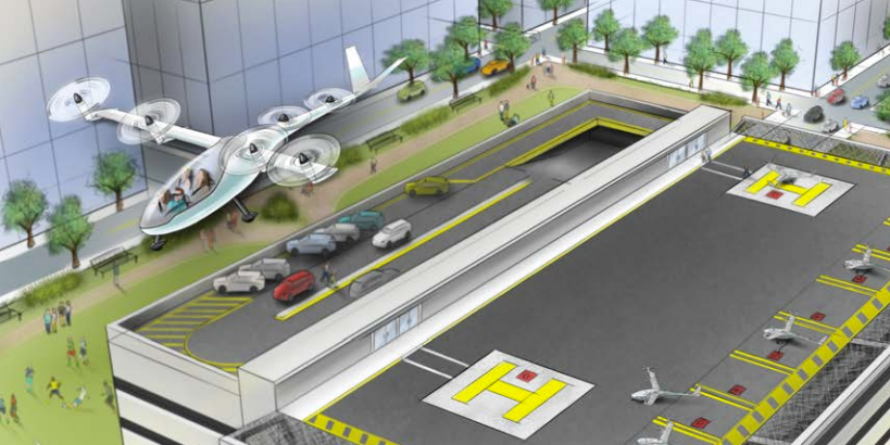 Uber VTOL helipad
