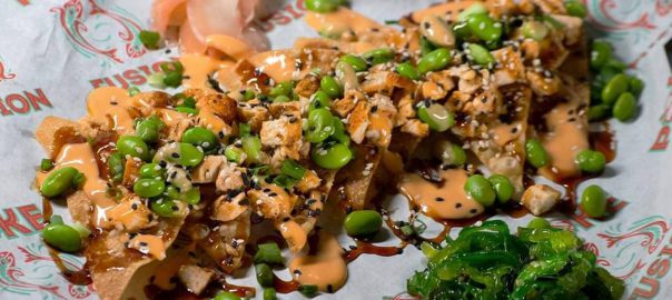 Poke Fusion Nachos #Photography #TricaricoArts #PokeFusion #Nachos #Food #ProductPhotography #Seaweed