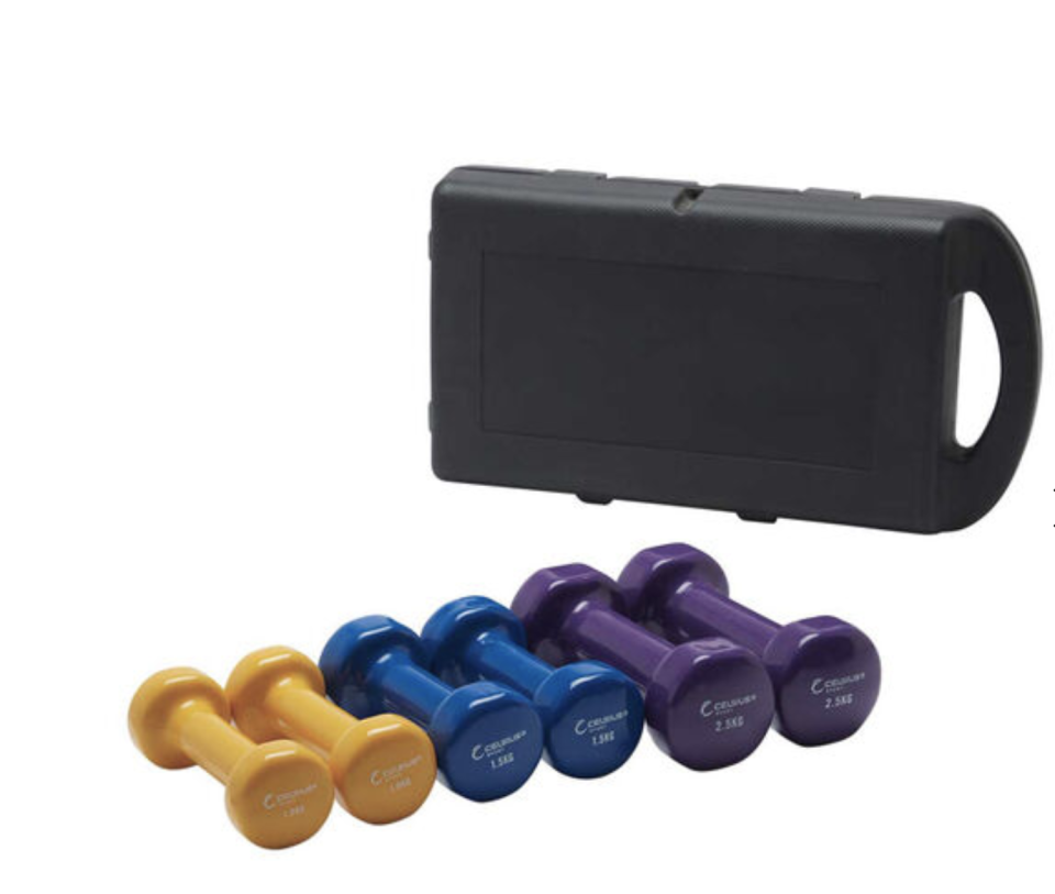 Celsius 10kg Dipped Dumbbell Set, $59.99