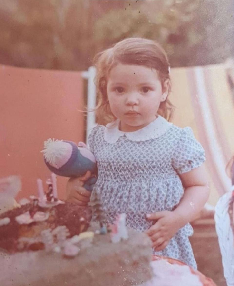 Ana Paula Tolosa Safigueroa as a toddler.